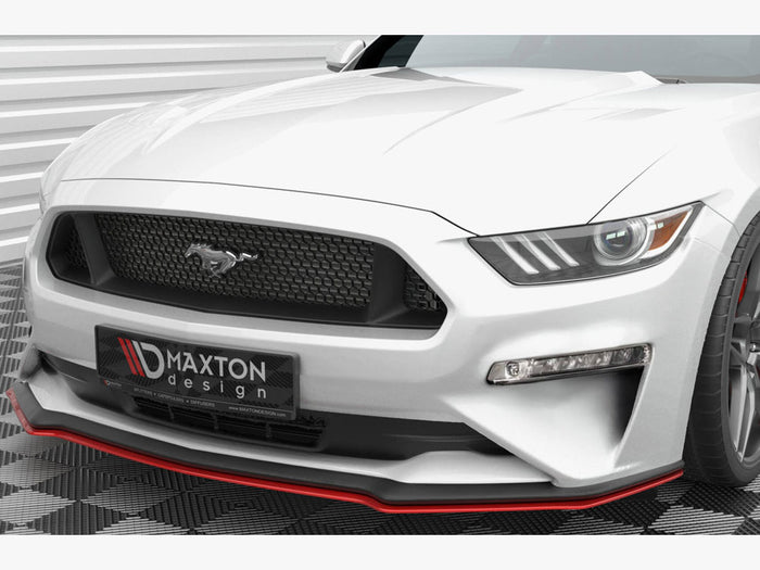 Ford Mustang Mk6 Facelift Front Splitter V.2 - Maxton Design