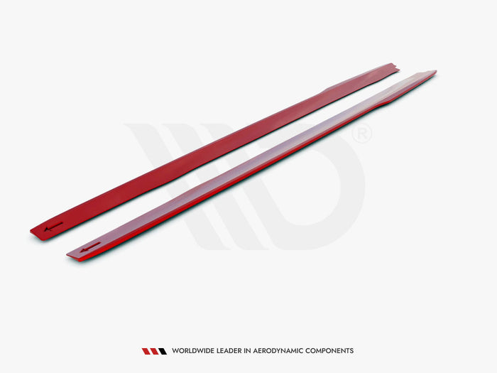 Ford Mustang Mk6 Facelift Side Skirts Diffusers V.2 - Maxton Design