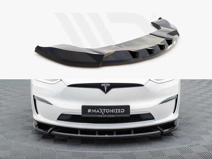 Tesla Model X Mk1 Facelift Front Splitter V.2 - Maxton Design