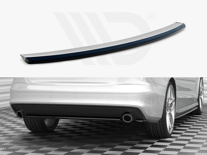 Audi A4 S-Line B8 Facelift Central Rear Splitter - Maxton Design