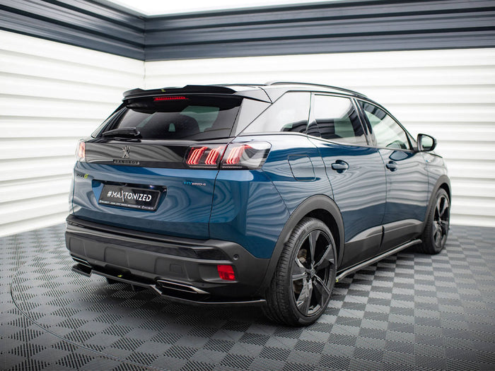 Peugeot 3008 GT-Line Mk2 Facelift Rear Splitter (Vertical Bars) - Maxton Design