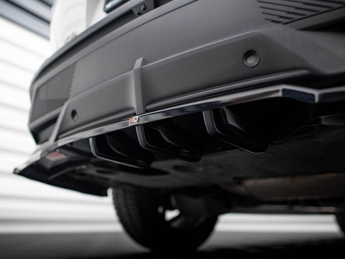 Peugeot 408 Mk1 Rear Splitter (Vertical Bars) - Maxton Design
