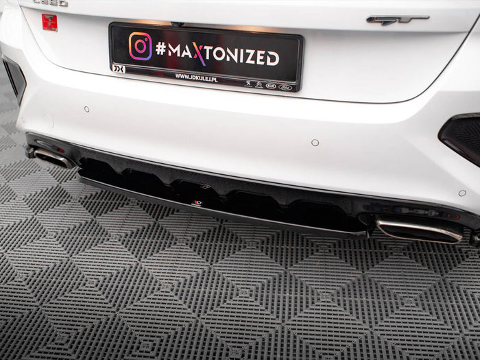 Kia Ceed GT Mk3 Central Rear Splitter - Maxton Design