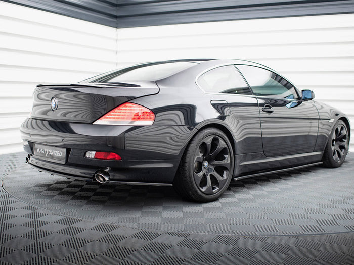 BMW 6 Coupe / Cabrio E63 / E64 Central Rear Splitter (Vertical Bars) - Maxton Design