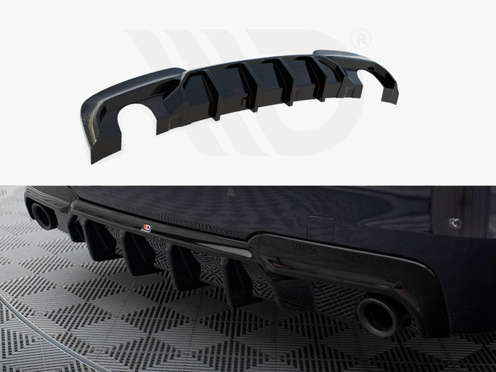 BMW 5 M-Pack F10 / F11 (Version with two single exhausts) Rear Valance V.2 - Maxton Design