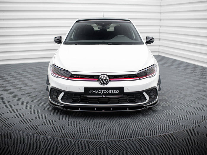 Volkswagen Polo GTI Mk6 Facelift Front Splitter V.1 - Maxton Design