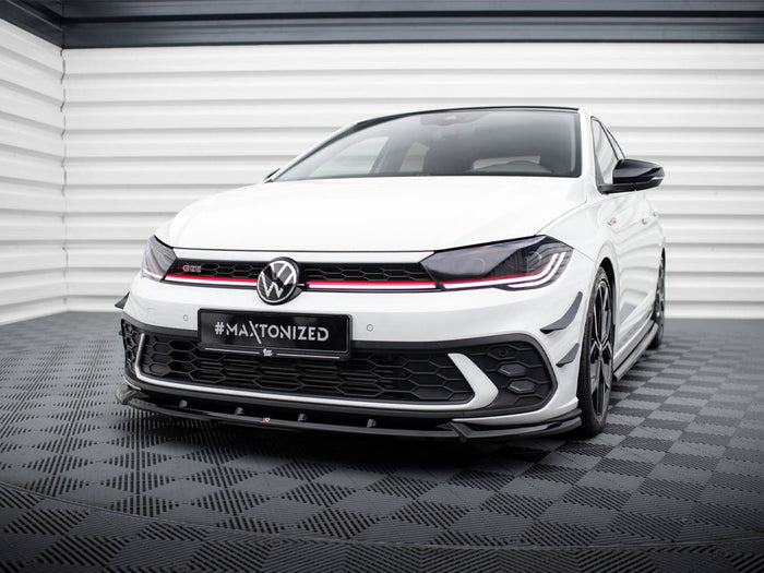 Volkswagen Polo GTI Mk6 Facelift Front Splitter V.2 - Maxton Design