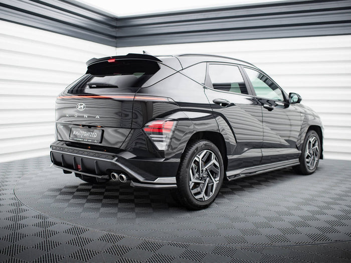 Hyundai Kona N-Line Mk2 Central Rear Splitter (Vertical Bars) - Maxton Design