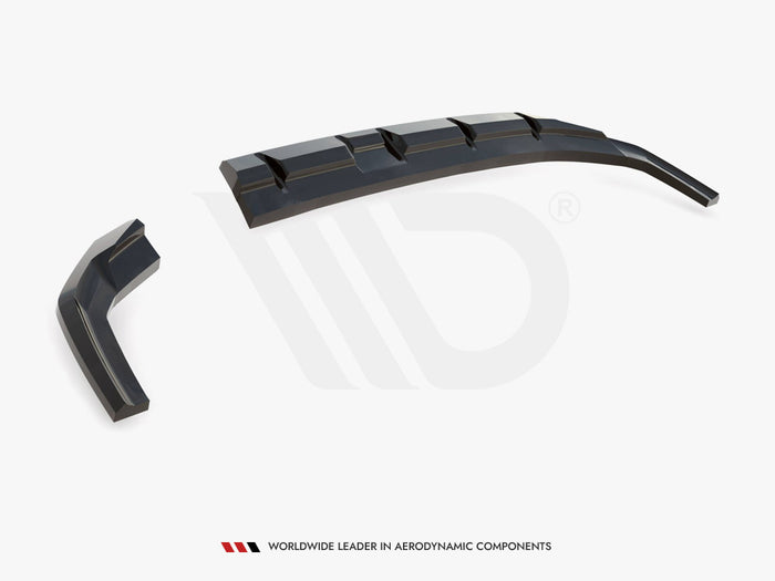 Hyundai Kona N-Line Mk2 Central Rear Splitter (Vertical Bars) - Maxton Design