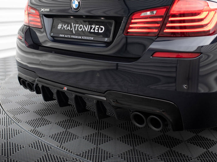BMW 5 M-Pack F10 / F11 (Version with two double exhausts) Rear Valance V.2 - Maxton Design