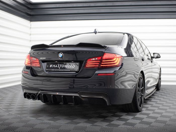 BMW 5 M-Pack F10 / F11 (Version with double exhaust on one side) Rear Valance V.2 - Maxton Design