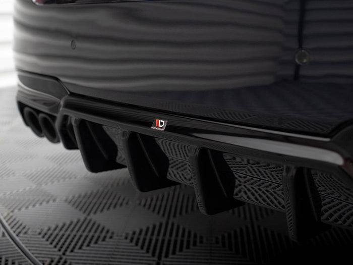 BMW 5 M-Pack F10 / F11 (Version with double exhaust on one side) Rear Valance V.2 - Maxton Design