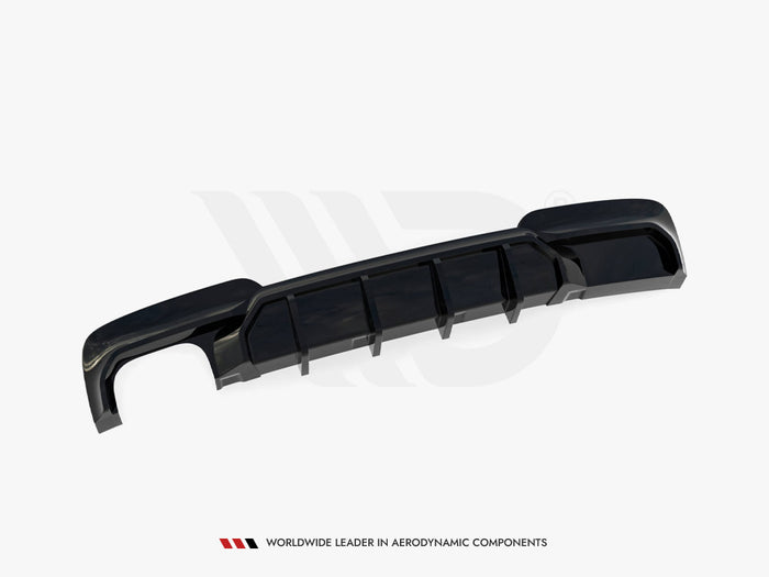 BMW 5 M-Pack F10 / F11 (Version with double exhaust on one side) Rear Valance V.2 - Maxton Design