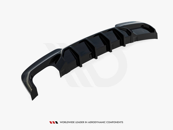 BMW 5 M-Pack F10 / F11 (Version with double exhaust on one side) Rear Valance V.2 - Maxton Design