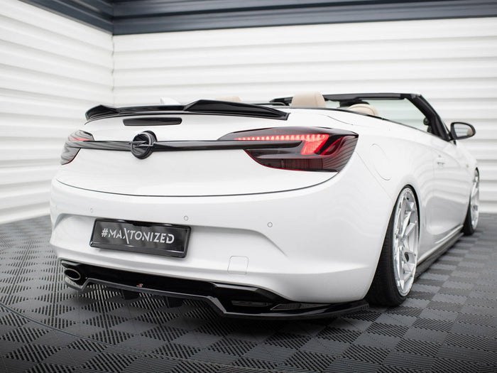 Opel Cascada Central Rear Splitter (Vertical Bars) - Maxton Design