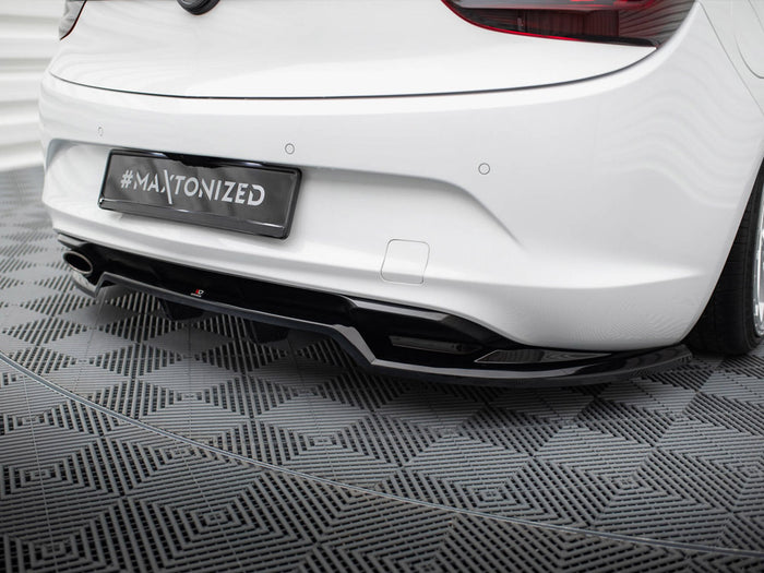 Opel Cascada Central Rear Splitter (Vertical Bars) - Maxton Design