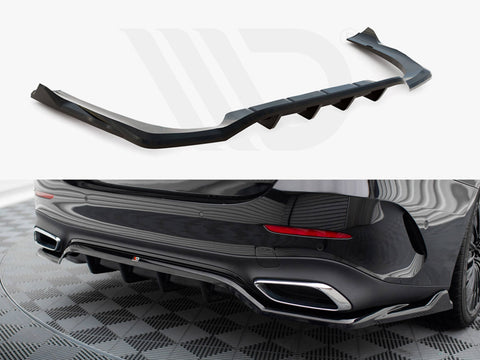 Rear Splitter (Vertical Bars) Mercedes-Benz E AMG-Line W214 - Maxton Design