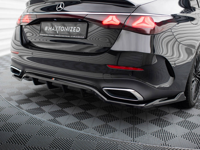Rear Splitter (Vertical Bars) Mercedes-Benz E AMG-Line W214 - Maxton Design