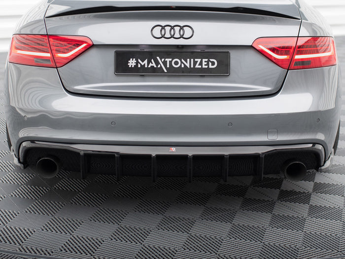 Audi A5 S-Line Coupe / Sportback 8T Facelift (Version with single exhausts on both sides) Rear Valance - Maxton Design