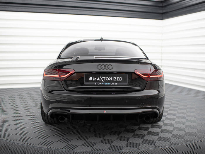 Audi S5 / A5 S-Line Coupe / Cabrio 8T (Version with single exhausts on both sides) Rear Valance - Maxton Design