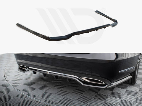 Central Rear Splitter (Vertical Bars) Mercedes-Benz E W212 Facelift - Maxton Design