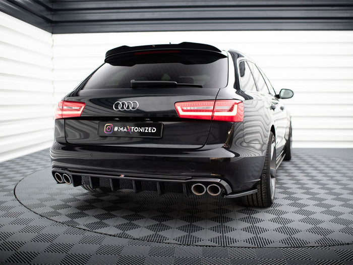 Audi A6 Avant C7 (Version with dual exhausts on both sides) Rear Valance - Maxton Design