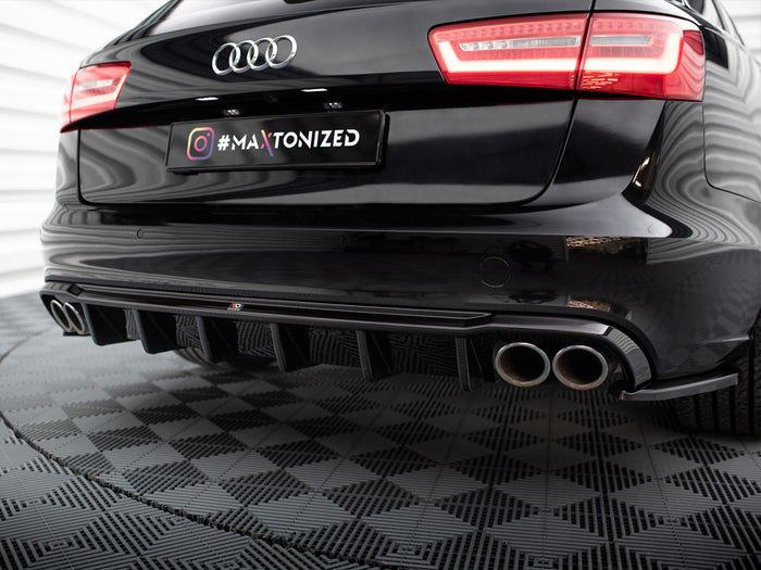 Audi A6 Avant C7 (Version with dual exhausts on both sides) Rear Valance - Maxton Design