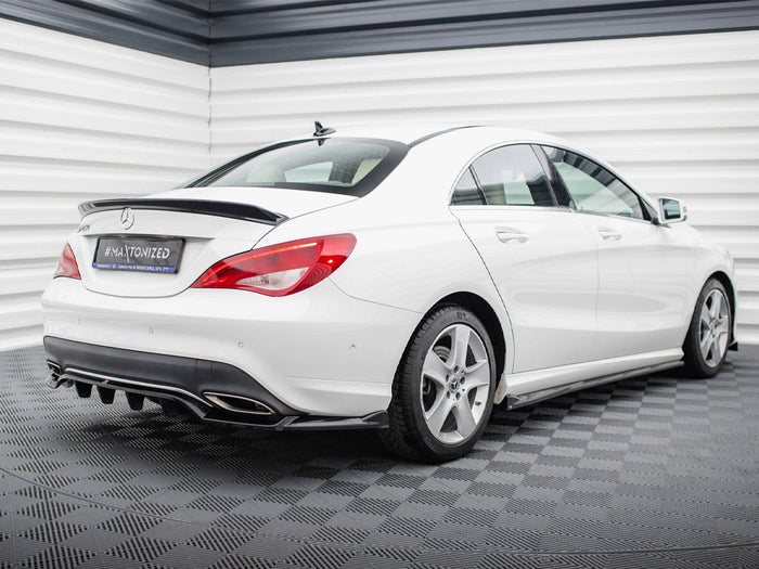Rear Splitter (Vertical Bars) Mercedes-Benz CLA C117 Facelift - Maxton Design