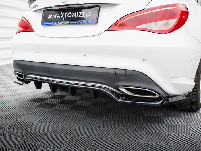 Rear Splitter (Vertical Bars) Mercedes-Benz CLA C117 Facelift - Maxton Design