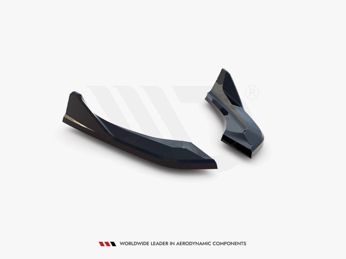 BMW 1 M-Pack / M140i F20 Facelift Rear Side Splitters (For rear valance v.3) - Maxton Design