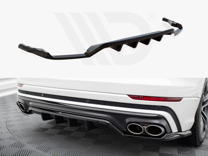 Audi SQ8 Mk1 Central Rear Splitter (Vertical Bars) V.2 - Maxton Design