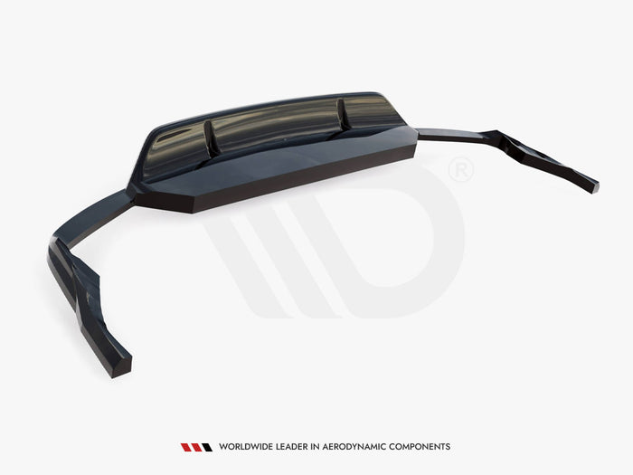 Audi SQ8 Mk1 Central Rear Splitter (Vertical Bars) V.2 - Maxton Design