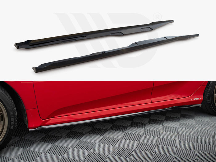 Honda Civic SI Mk10 Side Skirts Diffusers - Maxton Design