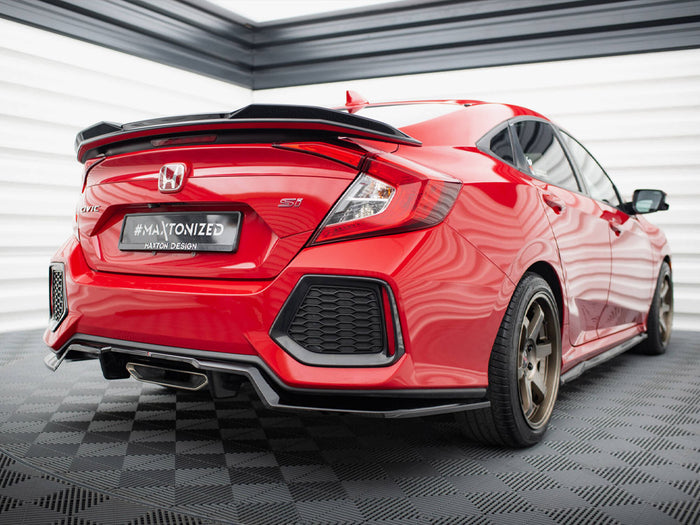 Honda Civic SI Mk10 Central Rear Splitter (Vertical Bars) - Maxton Design