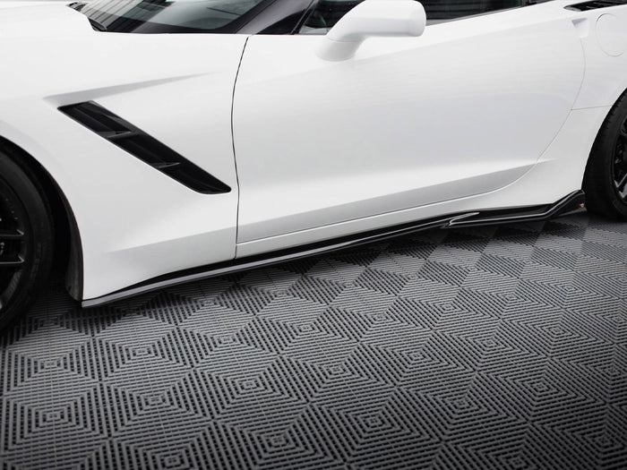 Chevrolet Corvette C7 Side Skirts Diffusers V.2 - Maxton Design