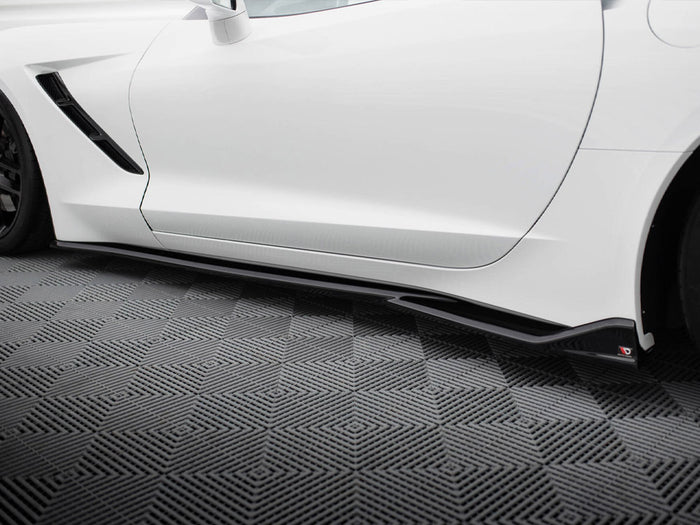 Chevrolet Corvette C7 Side Skirts Diffusers V.2 - Maxton Design