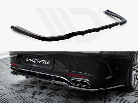 Rear Splitter (Vertical Bars) Mercedes-Benz S Coupe AMG-Line C217 Facelift - Maxton Design