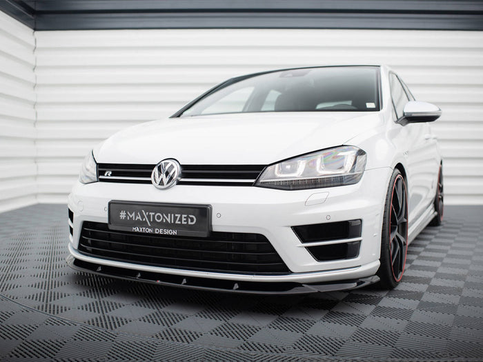 Volkswagen Golf R / R-Line Mk7 Front Splitter V.6 - Maxton Design