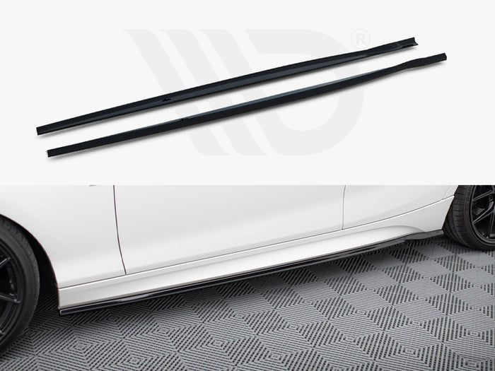 BMW 1 M-Pack / M140i F20 Facelift Side Skirts Diffusers V.4 - Maxton Design