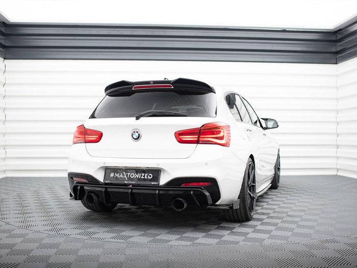 BMW 1 M-Pack / M140i F20 Facelift Rear Side Splitters V.5 + Flaps (For rear valance v.3) - Maxton Design