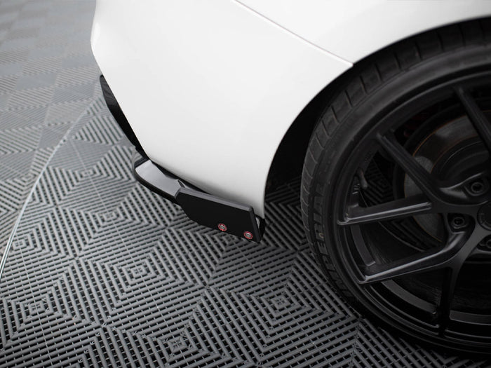 BMW 1 M-Pack / M140i F20 Facelift Rear Side Splitters V.5 + Flaps (For rear valance v.3) - Maxton Design