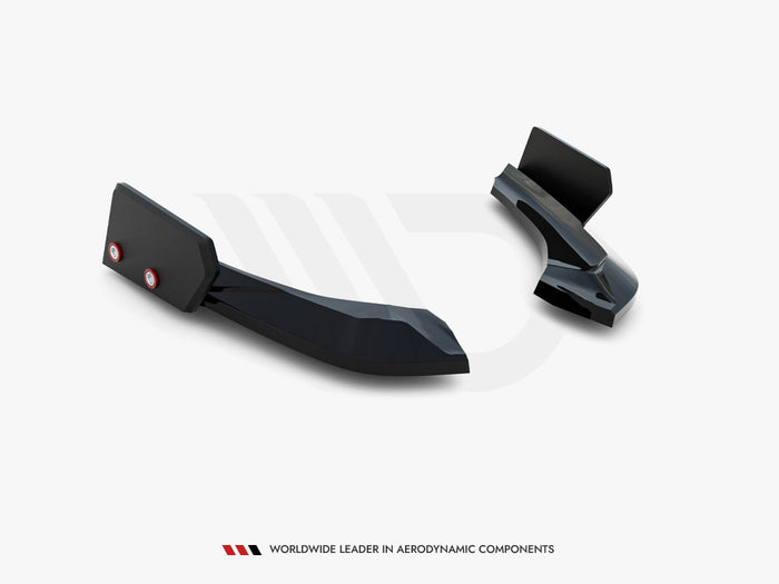 BMW 1 M-Pack / M140i F20 Facelift Rear Side Splitters V.5 + Flaps (For rear valance v.3) - Maxton Design