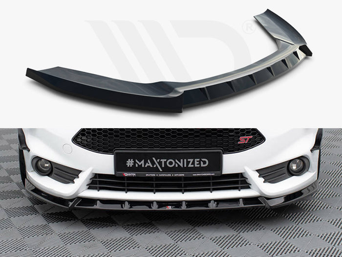 Ford Fiesta ST Mk7 Facelift Front Splitter V.6 - Maxton Design