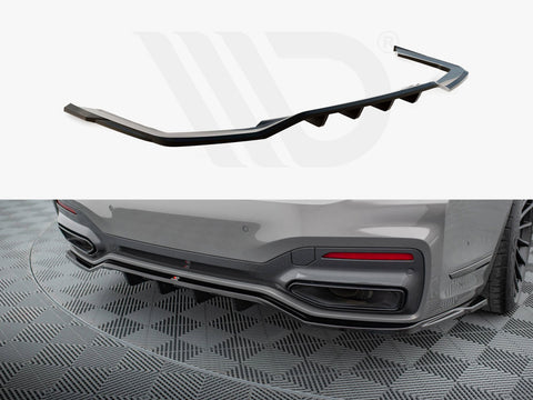 BMW 7 M-Pack G11 / G12 Facelift Rear Splitter (Vertical Bars) V.2 - Maxton Design