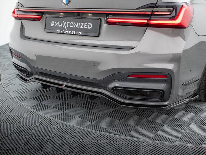 BMW 7 M-Pack G11 / G12 Facelift Rear Splitter (Vertical Bars) V.2 - Maxton Design