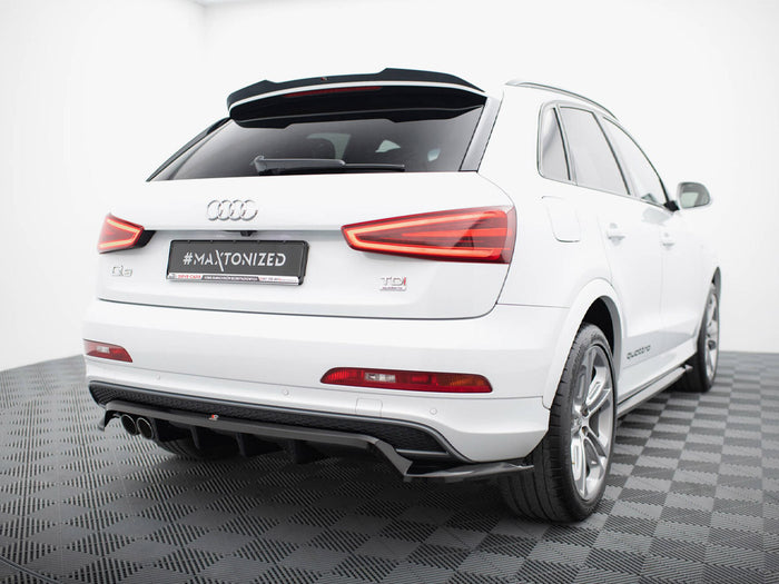 Audi Q3 S-Line 8U Rear Splitter (Vertical Bars) - Maxton Design