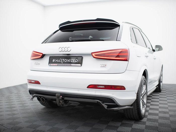 Audi Q3 S-Line 8U Rear Splitter (Vertical Bars) - Maxton Design