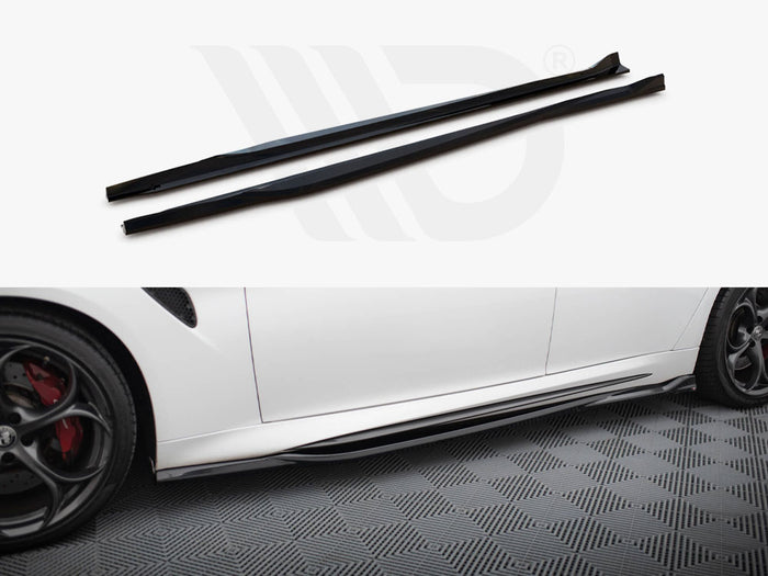 Side Skirts Diffusers Alfa Romeo Giulia Quadrifoglio - Maxton Design