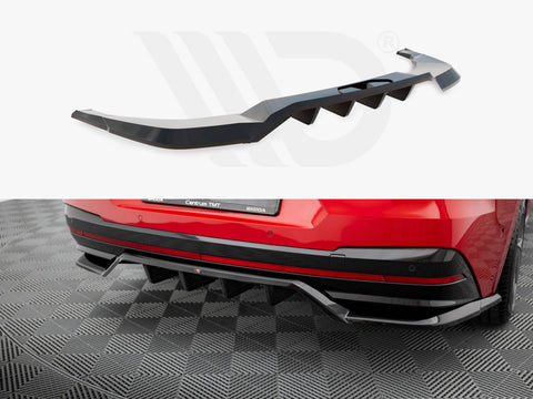 Rear Splitter (Vertical Bars) Skoda Enyaq Coupe iV - Maxton Design