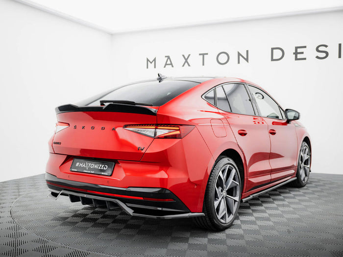 Rear Splitter (Vertical Bars) Skoda Enyaq Coupe iV - Maxton Design